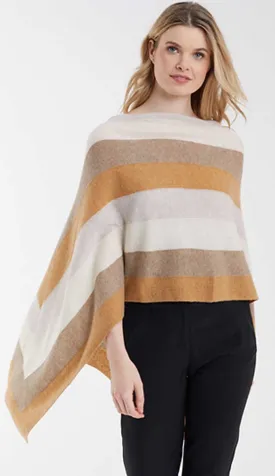 Winter Stripes Topper - Blonde Camel Combo