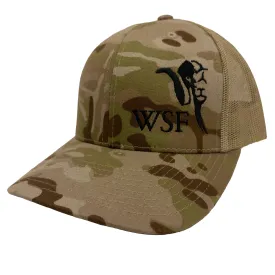 WSF Half Logo Multicam Hat