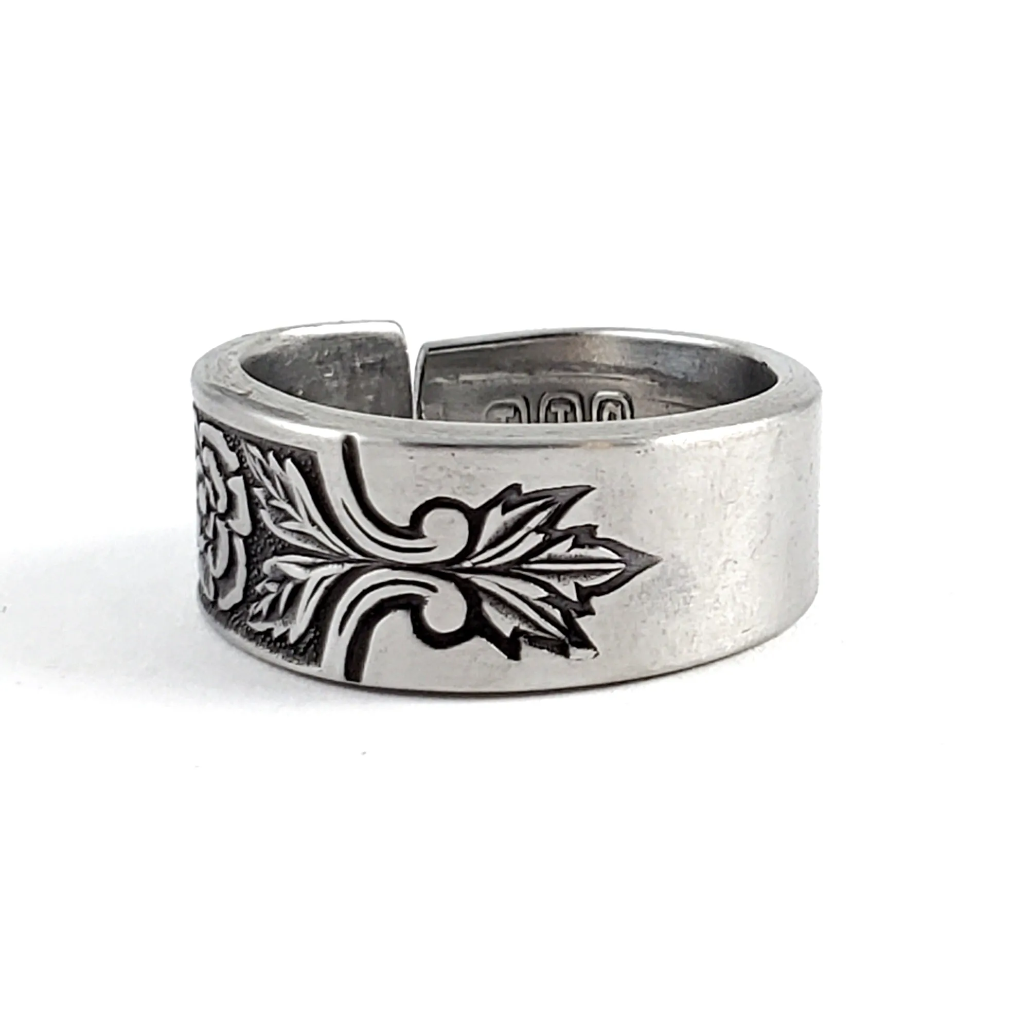 Young Rose Stainless Steel Spoon Ring