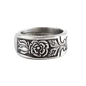 Young Rose Stainless Steel Spoon Ring